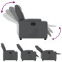 Sillón reclinable eléctrico de cuero sintético gris de , Sillones - Ref: Foro24-3204419, Precio: 294,74 €, Descuento: %