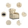 Sillón eléctrico reclinable elevable de tela color crema de , Sillones - Ref: Foro24-3204515, Precio: 313,73 €, Descuento: %