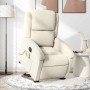 Sillón reclinable de masaje eléctrico elevable terciopelo crema de , Sillones - Ref: Foro24-3204342, Precio: 346,86 €, Descue...