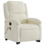 Sillón reclinable de masaje eléctrico elevable terciopelo crema de , Sillones - Ref: Foro24-3204342, Precio: 346,86 €, Descue...