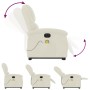 Sillón reclinable de masaje eléctrico elevable terciopelo crema de , Sillones - Ref: Foro24-3204342, Precio: 346,86 €, Descue...