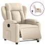 Sillón reclinable eléctrico de tela crema de , Sillones - Ref: Foro24-3204467, Precio: 243,32 €, Descuento: %