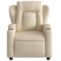 Sillón reclinable eléctrico de tela crema de , Sillones - Ref: Foro24-3204467, Precio: 243,32 €, Descuento: %