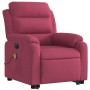 Sillón de masaje reclinable elevable terciopelo rojo tinto de , Sillones - Ref: Foro24-3205130, Precio: 381,71 €, Descuento: %