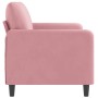 Sofá de 2 plazas terciopelo rosa 140 cm de , Sofás - Ref: Foro24-359445, Precio: 260,90 €, Descuento: %