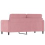 Sofá de 2 plazas terciopelo rosa 140 cm de , Sofás - Ref: Foro24-359445, Precio: 260,90 €, Descuento: %