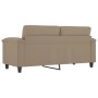 Sofá de 2 plazas de tela microfibra gris taupe 140 cm de , Sofás - Ref: Foro24-359561, Precio: 285,45 €, Descuento: %
