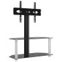 Mueble TV esquina 2 niveles para 32-70 pulgadas negro plateado de , Muebles TV - Ref: Foro24-358167, Precio: 107,61 €, Descue...