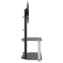 Mueble TV esquina 2 niveles para 32-70 pulgadas negro plateado de , Muebles TV - Ref: Foro24-358167, Precio: 107,61 €, Descue...