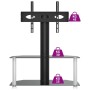 Mueble TV esquina 2 niveles para 32-70 pulgadas negro plateado de , Muebles TV - Ref: Foro24-358167, Precio: 107,61 €, Descue...