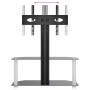 Mueble TV esquina 2 niveles para 32-70 pulgadas negro plateado de , Muebles TV - Ref: Foro24-358167, Precio: 107,61 €, Descue...