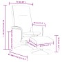 Sillón reclinable masaje con reposapiés cuero sintético negro de , Sillones - Ref: Foro24-356520, Precio: 147,41 €, Descuento: %