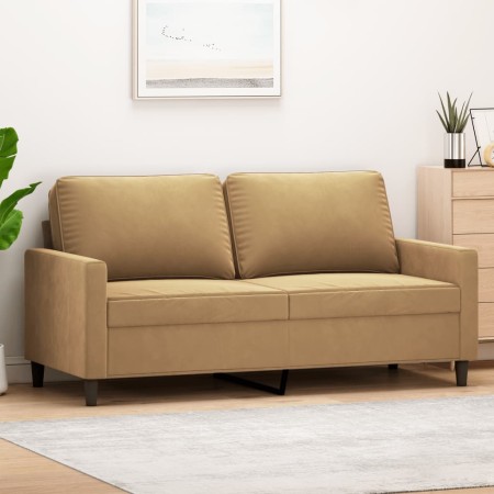 Sofá de 2 plazas terciopelo marrón 140 cm de , Sofás - Ref: Foro24-359206, Precio: 201,03 €, Descuento: %