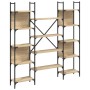 Estantería de madera ingeniería roble Sonoma 155,5x24x166,5 cm de , Librerías y estanterías - Ref: Foro24-838859, Precio: 98,...
