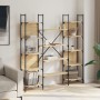 Estantería de madera ingeniería roble Sonoma 155,5x24x166,5 cm de , Librerías y estanterías - Ref: Foro24-838859, Precio: 98,...