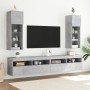 Mueble para TV con luces LED gris hormigón 30,5x30x90 cm de , Muebles TV - Ref: Foro24-837007, Precio: 57,09 €, Descuento: %