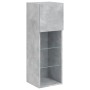 Mueble para TV con luces LED gris hormigón 30,5x30x90 cm de , Muebles TV - Ref: Foro24-837007, Precio: 57,09 €, Descuento: %