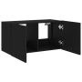 Mueble de TV de pared con luces LED negro 80x35x41 cm de , Muebles TV - Ref: Foro24-837317, Precio: 60,34 €, Descuento: %