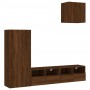 Muebles de TV de pared 4 pzas madera de ingeniería marrón roble de , Muebles TV - Ref: Foro24-3216506, Precio: 156,21 €, Desc...
