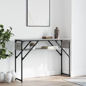 Mesa consola estante madera ingeniería Sonoma gris 105x30x75 cm de , Mesas auxiliares - Ref: Foro24-837795, Precio: 44,04 €, ...