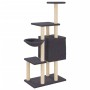 Rascador para gatos con postes de sisal gris oscuro 131 cm de , Mobiliario para gatos - Ref: Foro24-172129, Precio: 60,96 €, ...