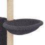 Rascador para gatos con postes de sisal gris oscuro 131 cm de , Mobiliario para gatos - Ref: Foro24-172129, Precio: 60,96 €, ...
