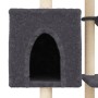 Rascador para gatos con postes de sisal gris oscuro 131 cm de , Mobiliario para gatos - Ref: Foro24-172129, Precio: 60,96 €, ...