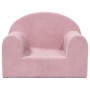 Sofá para niños felpa suave rosa de , Mobiliario para bebés y niños pequeños - Ref: Foro24-357009, Precio: 47,96 €, Descuento: %
