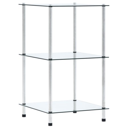Estantería 3 niveles cristal templado transparente 40x40x67 cm en Librerías y estanterías | Comprar online en Foru.es