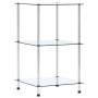 Estantería 3 niveles cristal templado transparente 40x40x67 cm en Librerías y estanterías | Comprar online en Foru.es