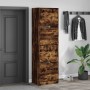 Mueble zapatero 4 cajones abatibles roble ahumado 60x42x204 cm de , Zapateros y organizadores de calzado - Ref: Foro24-321439...