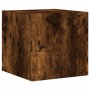 Muebles TV pared con LED 6 pzas madera ingeniería roble ahumado de , Muebles TV - Ref: Foro24-3216857, Precio: 190,80 €, Desc...