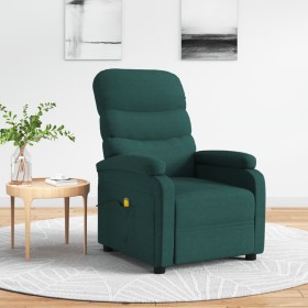 Sillón de masaje eléctrico tela verde oscuro de , Sillones de masaje eléctricos - Ref: Foro24-348305, Precio: 237,04 €, Descu...