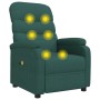Sillón de masaje eléctrico tela verde oscuro de , Sillones de masaje eléctricos - Ref: Foro24-348305, Precio: 237,04 €, Descu...