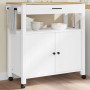 Carrito de cocina MONZA madera maciza de pino 84x40x90 cm de , Carros de cocina y comedor - Ref: Foro24-376108, Precio: 189,4...