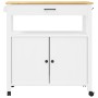 Carrito de cocina MONZA madera maciza de pino 84x40x90 cm de , Carros de cocina y comedor - Ref: Foro24-376108, Precio: 189,4...