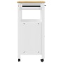 Carrito de cocina MONZA madera maciza de pino 84x40x90 cm de , Carros de cocina y comedor - Ref: Foro24-376108, Precio: 189,4...