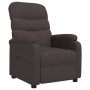 Sillón reclinable de tela marrón oscuro de , Sillones - Ref: Foro24-344895, Precio: 185,28 €, Descuento: %