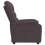 Sillón reclinable de tela marrón oscuro de , Sillones - Ref: Foro24-344895, Precio: 185,28 €, Descuento: %
