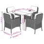 Set comedor de jardín 5 pzas con cojines ratán sintético beige de , Conjuntos de jardín - Ref: Foro24-3211963, Precio: 550,74...