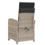Sillón reclinable de jardín con reposapiés ratán PE gris claro de , Sillas de jardín - Ref: Foro24-365238, Precio: 146,95 €, ...