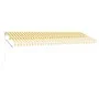 Toldo de pie retráctil manual amarillo y blanco 500x300 cm de vidaXL, Toldos - Ref: Foro24-3069578, Precio: 513,81 €, Descuen...
