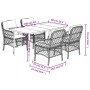 Set comedor de jardín 5 pzas con cojines ratán sintético beige de , Conjuntos de jardín - Ref: Foro24-3212155, Precio: 538,12...