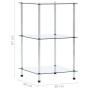 Estantería 3 niveles cristal templado transparente 40x40x67 cm en Librerías y estanterías | Comprar online en Foru.es