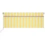 Toldo automático persiana LED sensor de viento amarillo 4x3m de vidaXL, Toldos - Ref: Foro24-3069433, Precio: 605,30 €, Descu...
