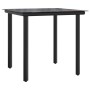 Set comedor de jardín 3 pzas con cojines ratán sintético negro de , Conjuntos de jardín - Ref: Foro24-3213399, Precio: 325,96...