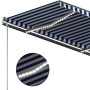 Toldo manual retráctil con LED azul y blanco 350x250 cm de vidaXL, Toldos - Ref: Foro24-3069721, Precio: 519,85 €, Descuento: %