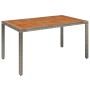 Set comedor de jardín 5 piezas con cojines ratán sintético gris de , Conjuntos de jardín - Ref: Foro24-3213346, Precio: 653,9...