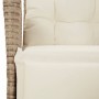 Sillones reclinables jardín con reposapiés 2 uds ratán PE beige de , Sillas de jardín - Ref: Foro24-365292, Precio: 253,33 €,...