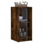 Armario auxiliar puertas de vidrio roble ahumado 35x37x75,5 cm de , Aparadores - Ref: Foro24-836403, Precio: 51,35 €, Descuen...